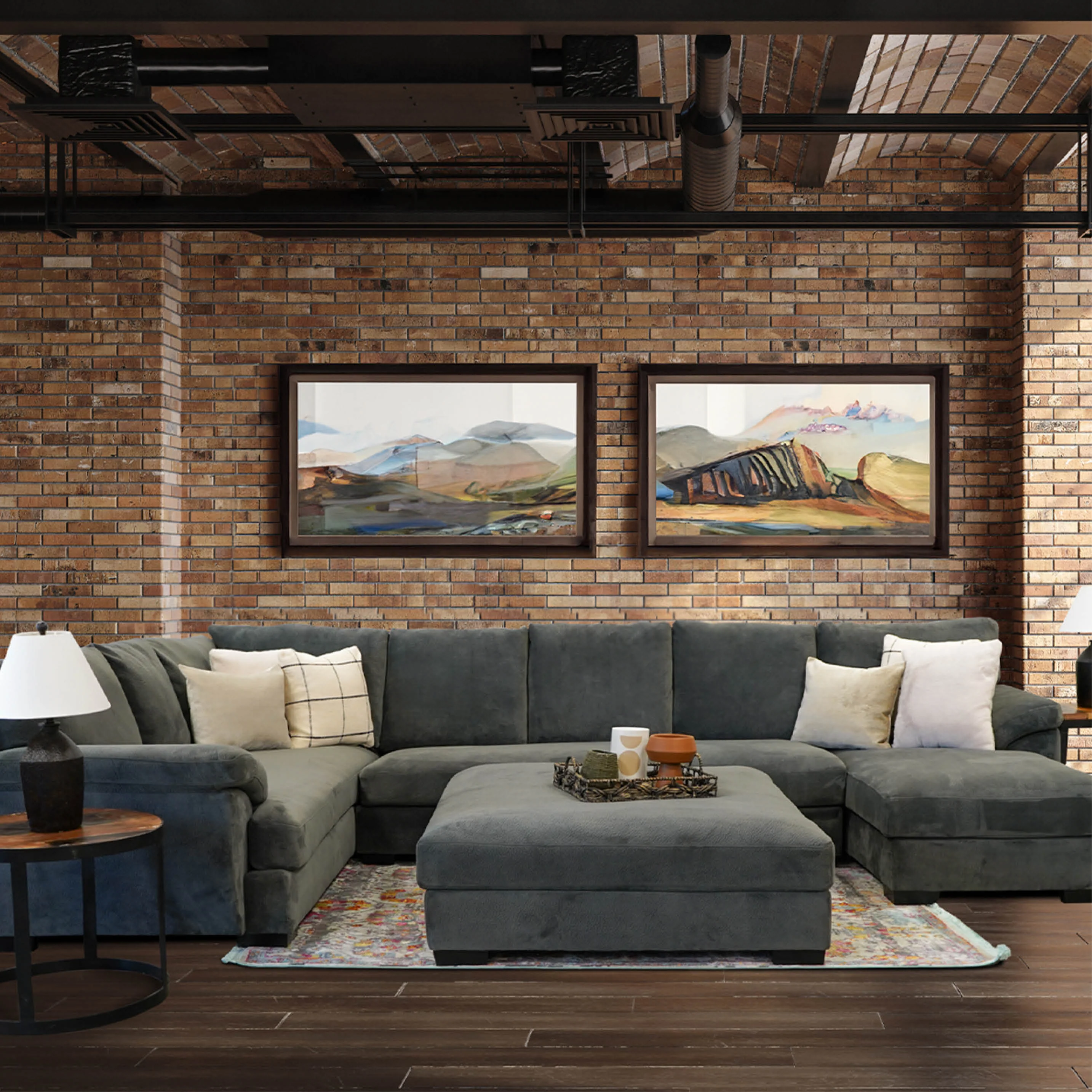 Barbados Gray oversized plush sectional - Image 3