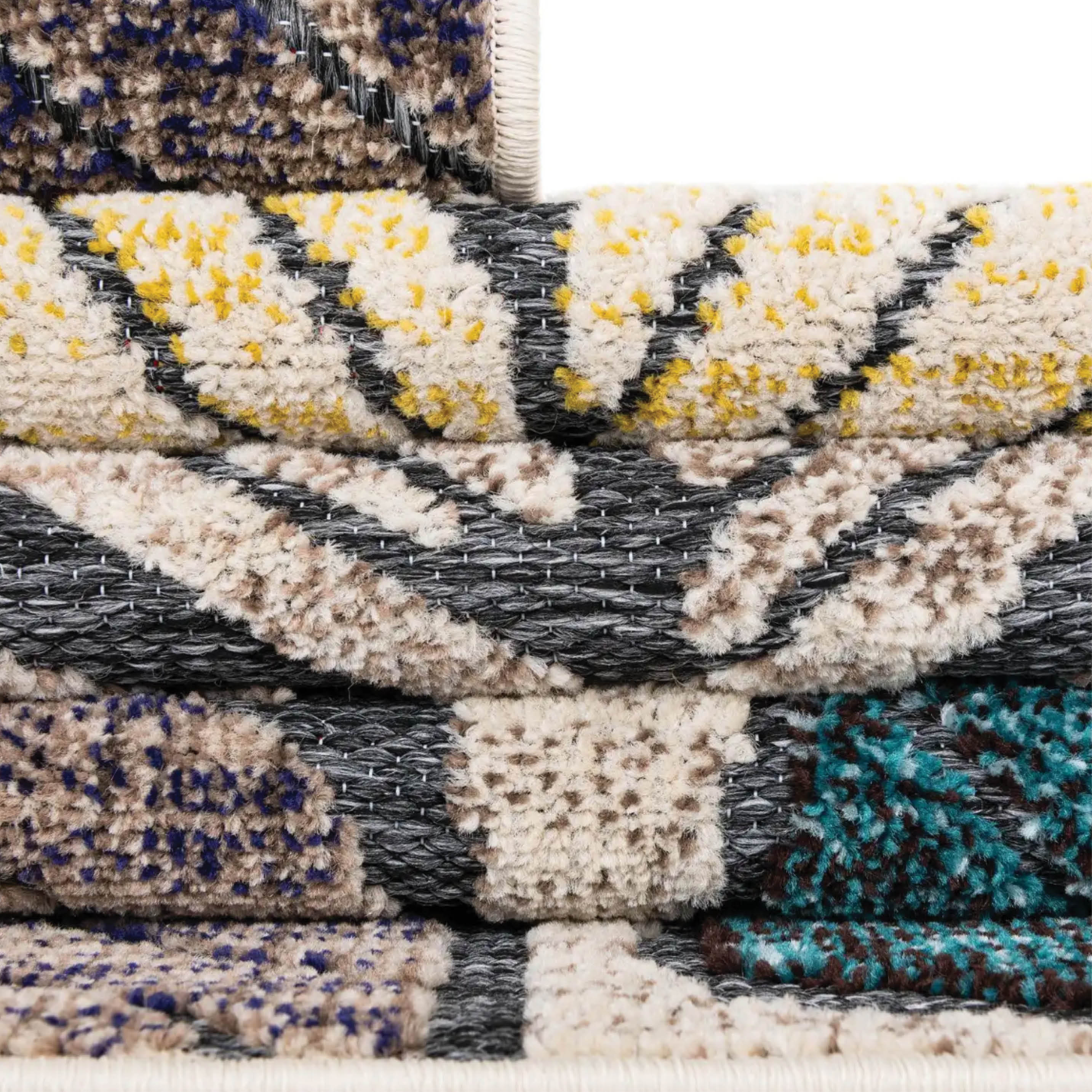 Ginkgo gray blue outdoor rug - Image 3