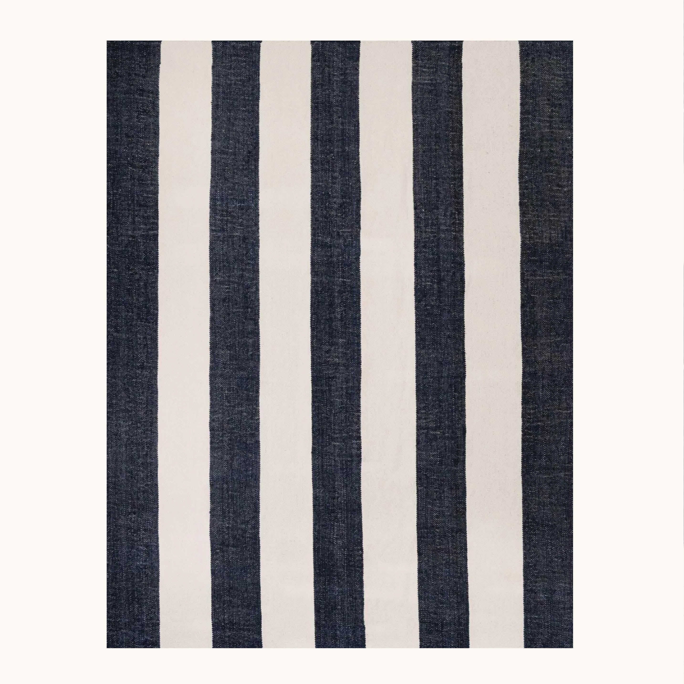 Jute and wool stripe 8x10 rug - Image 4