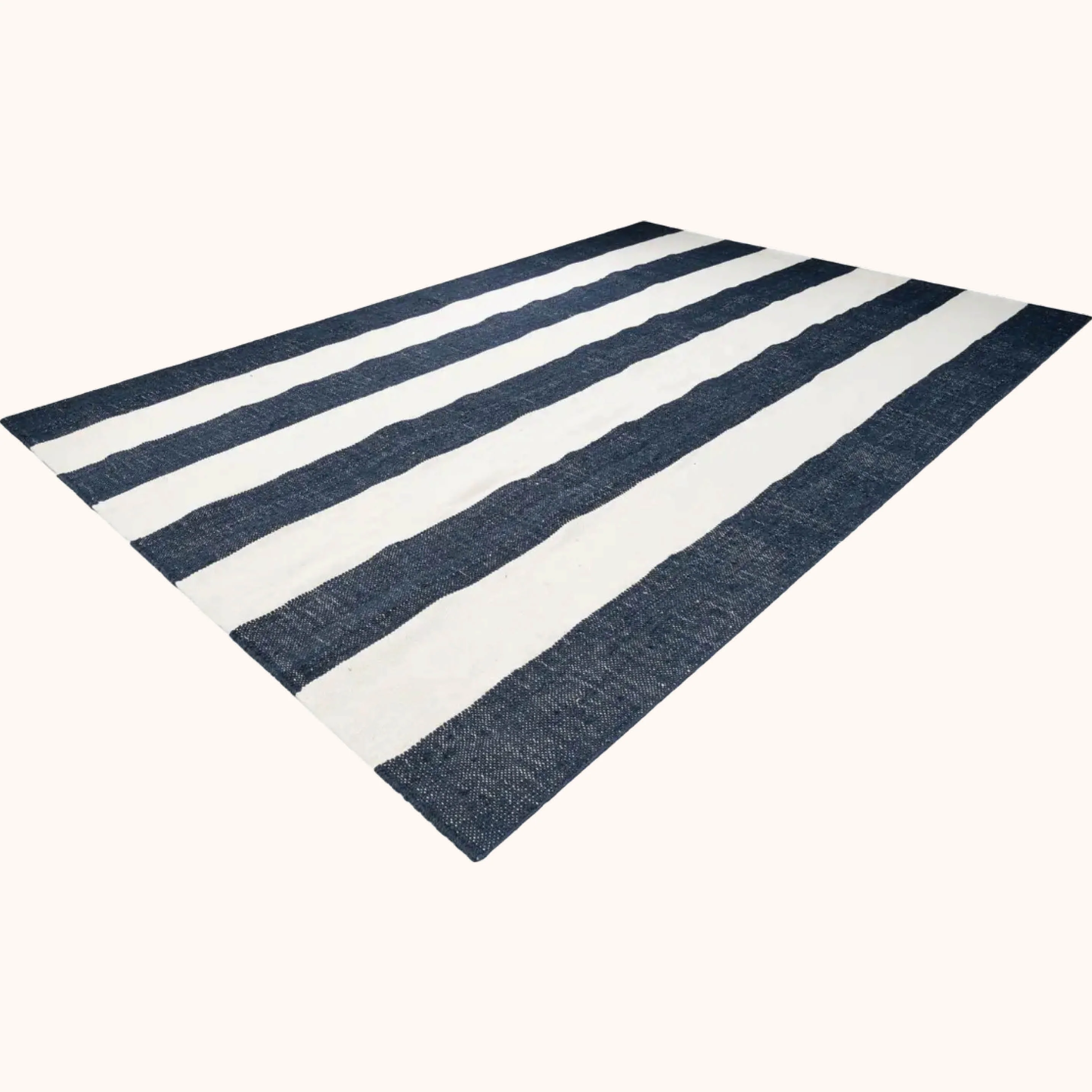 Jute and wool stripe 8x10 rug - Image 6